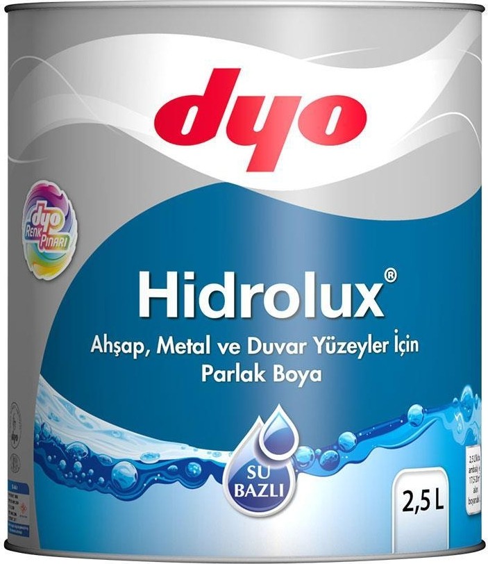 Hidrolüx 2,5 Litre Beyaz Su Bazlı Ahşap Metal Boyası