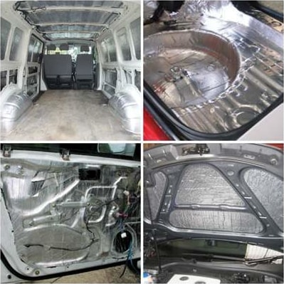 Kaput Altı Alüminyum Folyolu Kaucuk Ses Yalıtım Levhası 6-9 mm 100X150