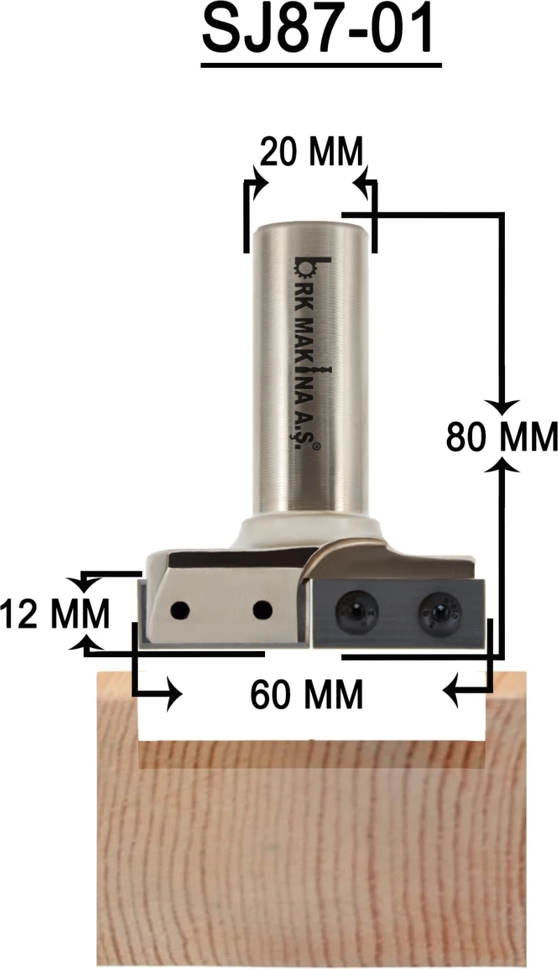 60MM Tarama Değiştirilebilir Jiletli Sap SJ8701