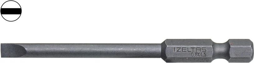 İZELTAŞ Izeltaş 4860200745 Uzun Düz Bits Uç 4.5X75 mm