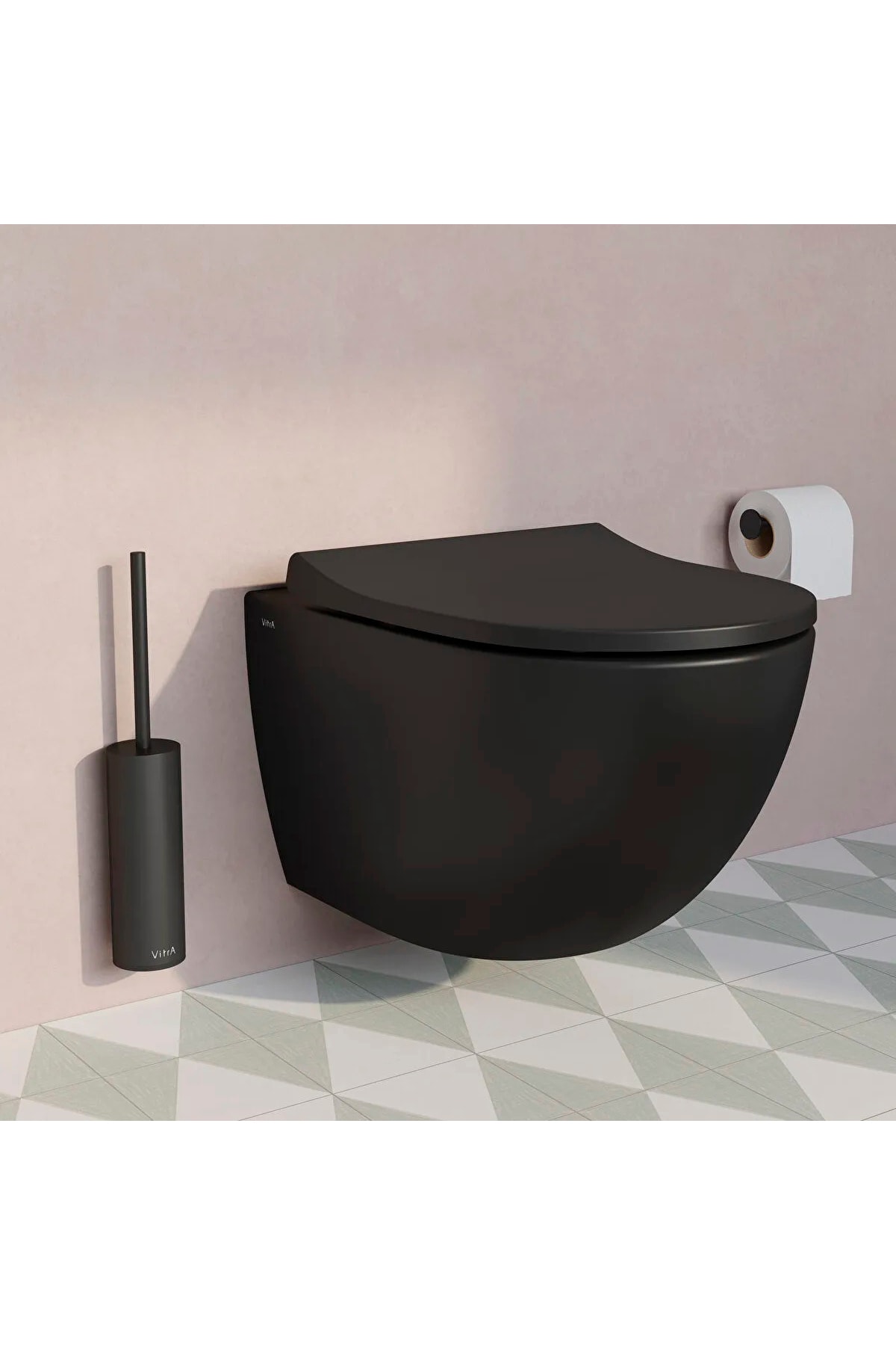 Asma Klozet, Sento Rim-Ex, Mat Siyah, 7748B083-0101