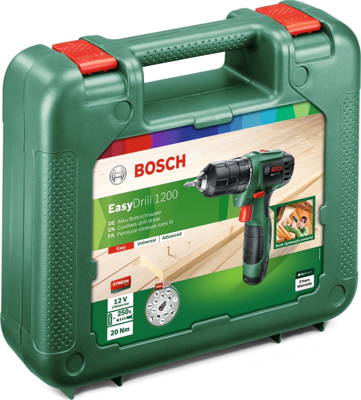 BOSCH EasyDrill 1200 (1,5 Ah Tek Akü) Akülü Vidalama