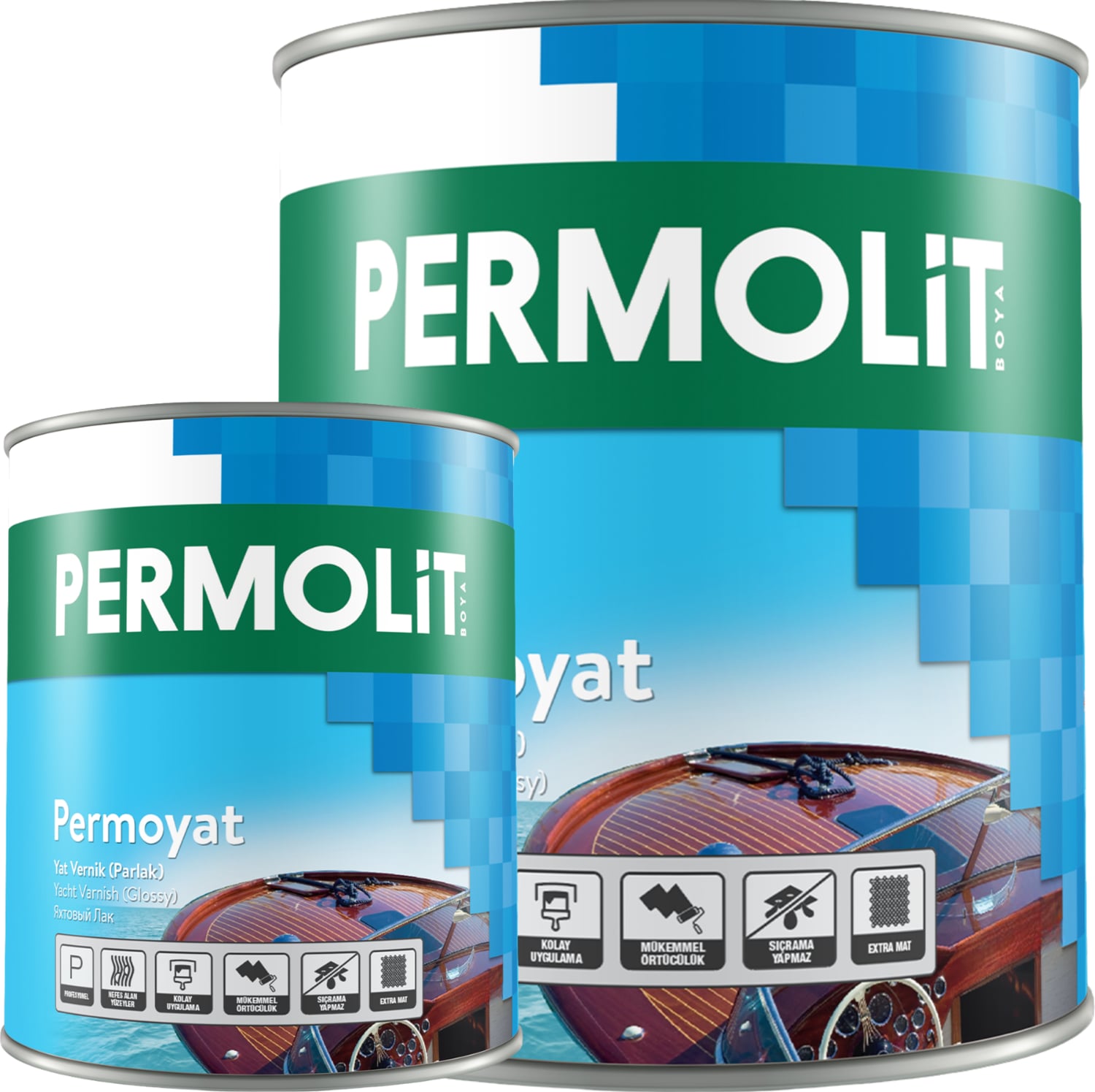 Permoyat Parlak Yat Verniği Şeffaf 0,75L - 2,5l | Tüm Ahşap Yüzeylere Uygun, Yüksek Parlaklık ve Uzun Ömürlü Koruma, Uv Korumalı, Hava Koşullarına Dayanıklı