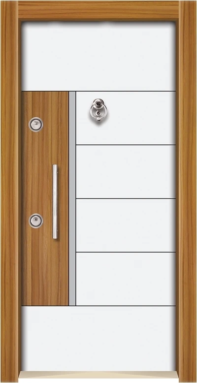 3563 Ahşap Kaplama Çelik Kapı, Kaplama Daire Kapısı