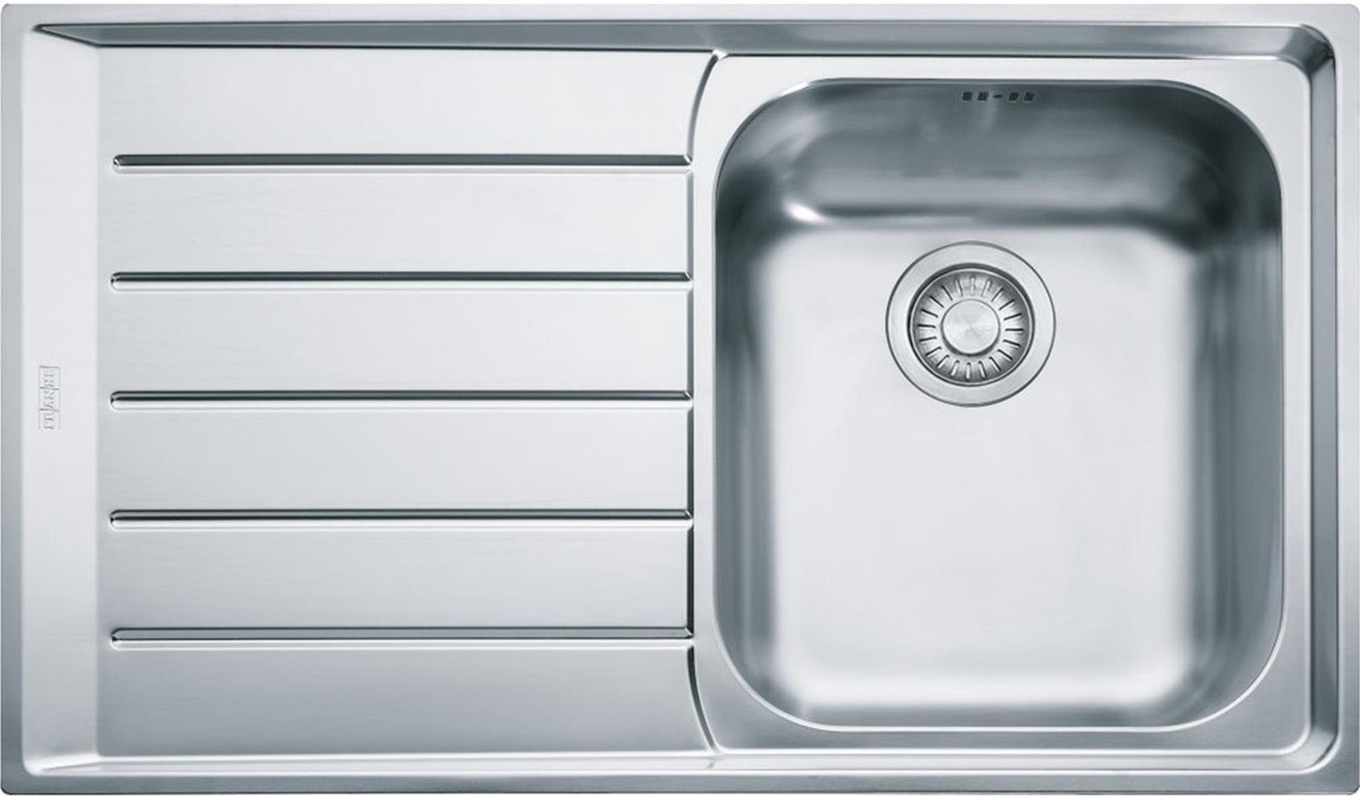 Inox Neptun Nex 611 Tek Gözlü Sol Damlalıklı Eviye (101.0656.164)