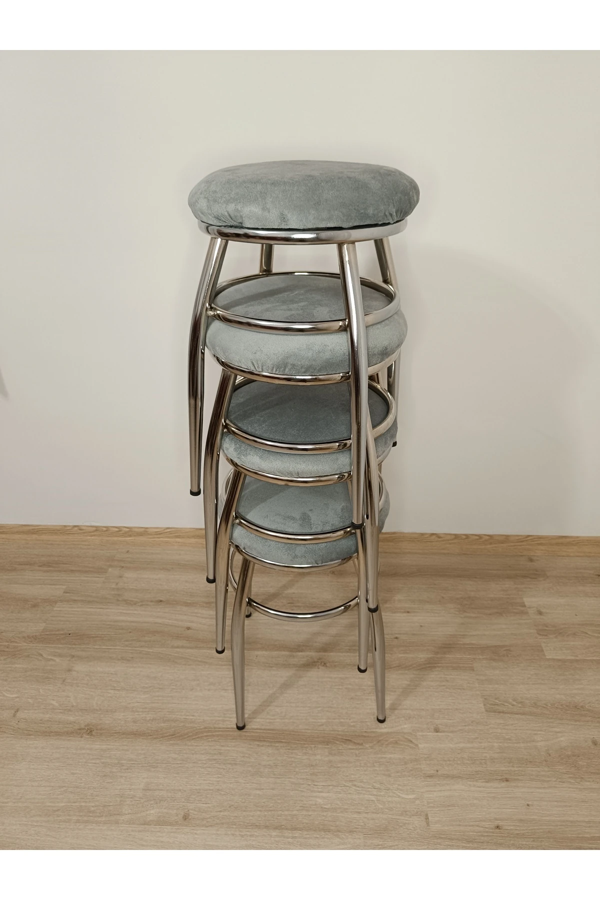 Tabure, Bar Taburesi, 4 Adet Tabure, Metal Ayaklı Tabure, Iç Içe Geçebilen Tabure, Dörtlü Tabure