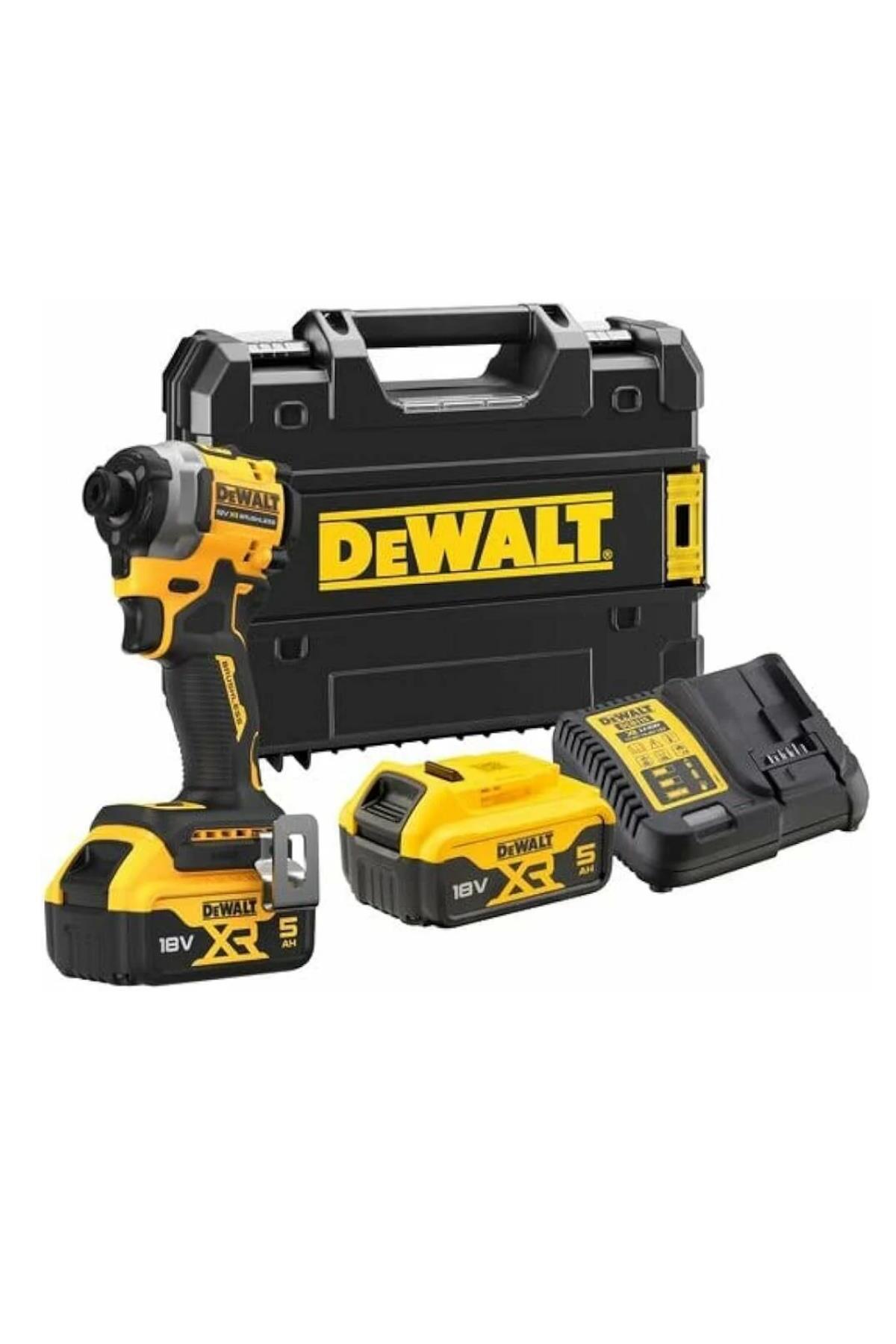 DEWALT Kömürsüz Darbeli Tornavida 18V 5,0AH 192Nm Tork DCF850P2T-QW