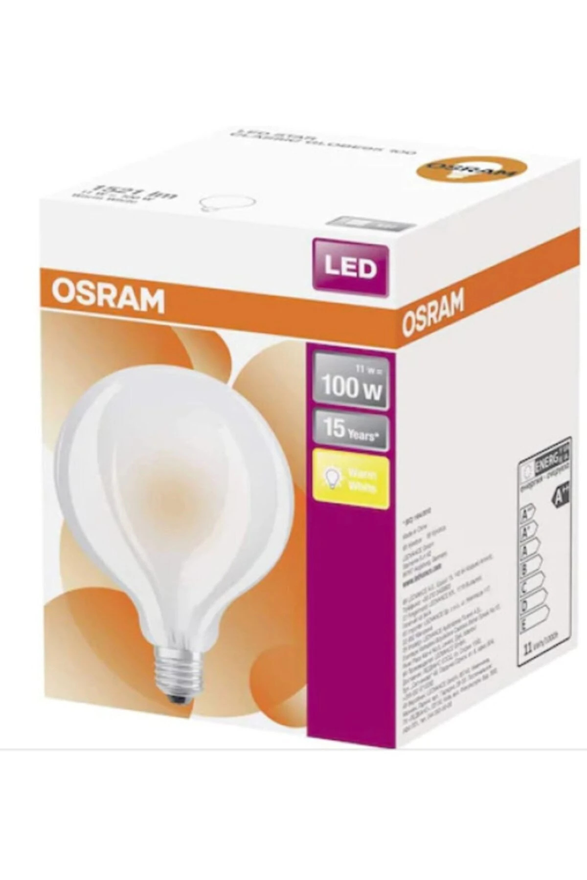 Led Star 11w 2700k 1521lm E27 Duy Sarı Işık Globe Lamba