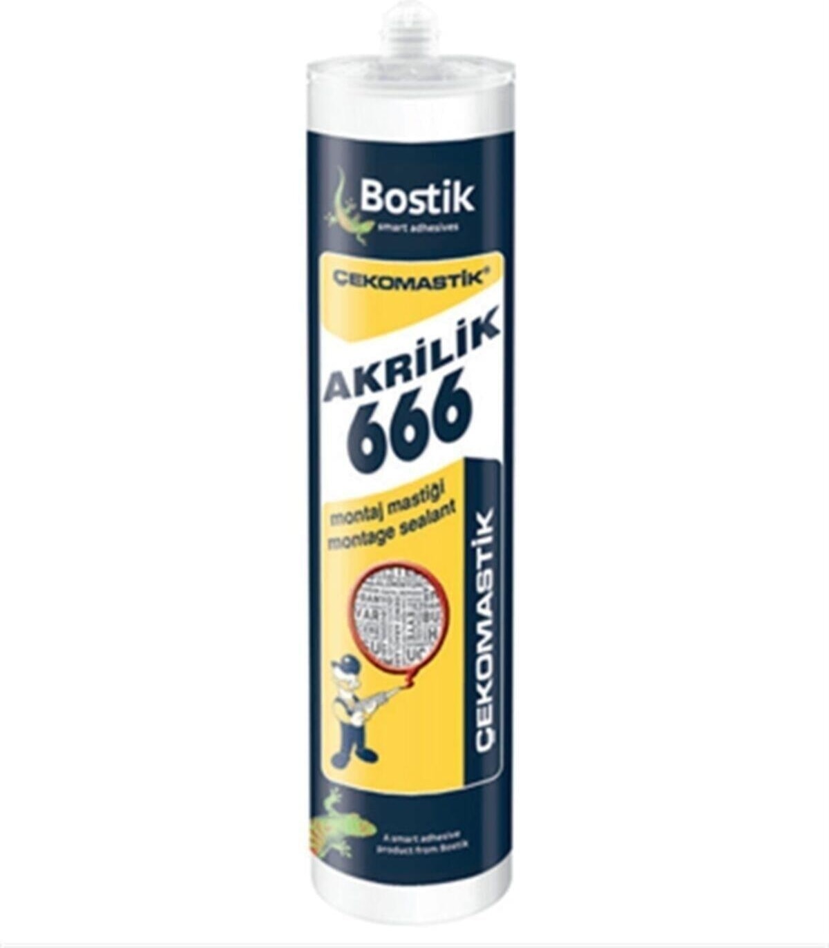 BOSTİK Beyaz Çekomastik Montaj Mastiği 5 Adet 666