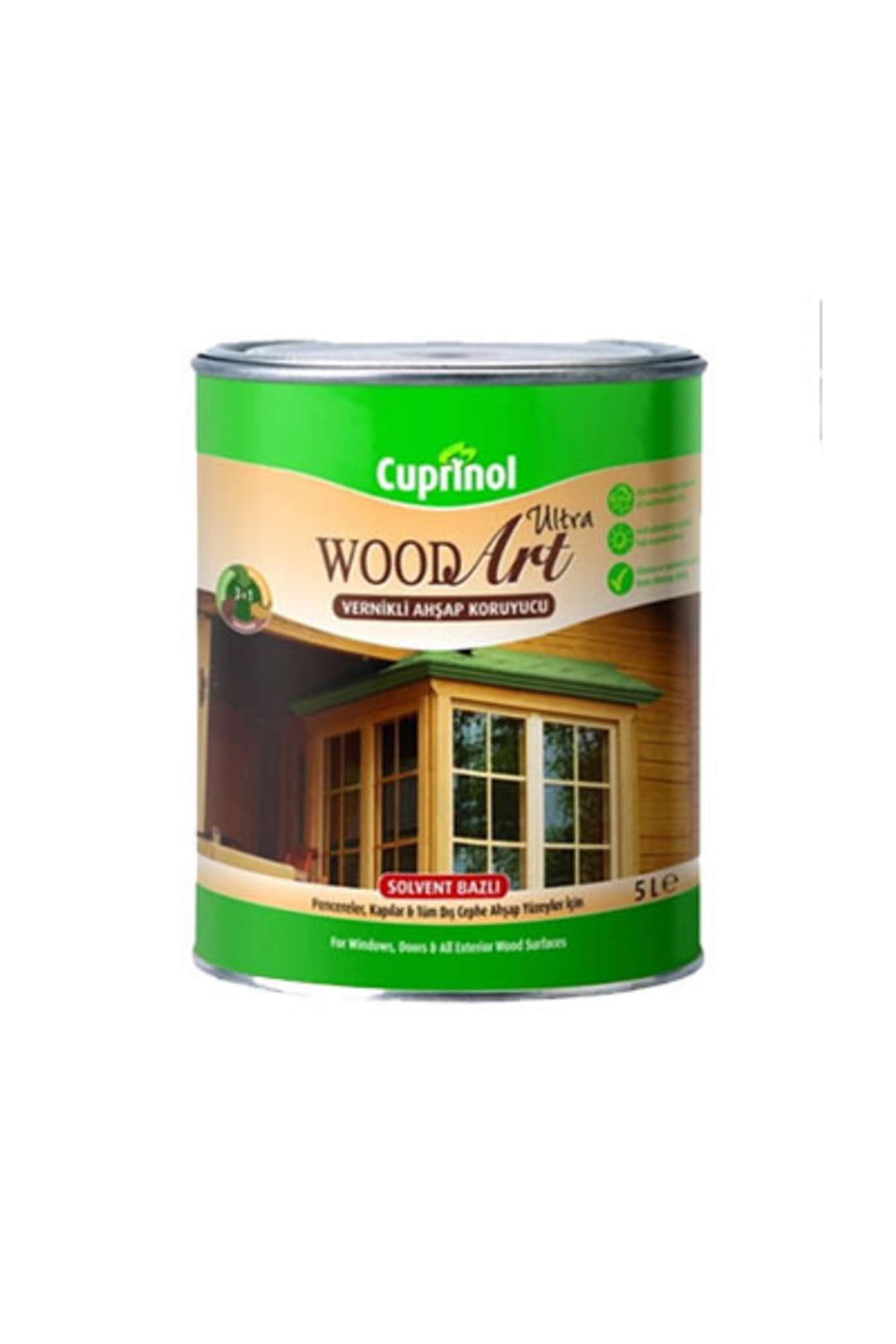 Woodart Ultra Dış Cephe Verniği Şeffaf 2.5 Lt.