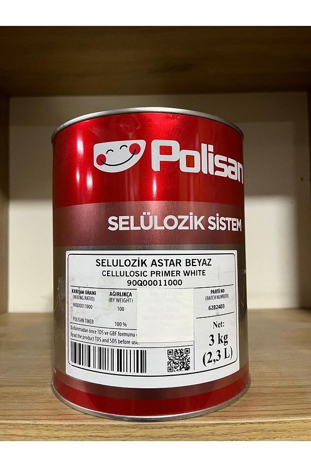 POLİSAN SELÜLOZİK ASTAR BEYAZ 3 KG 2.3 L YENİ VERSİYON