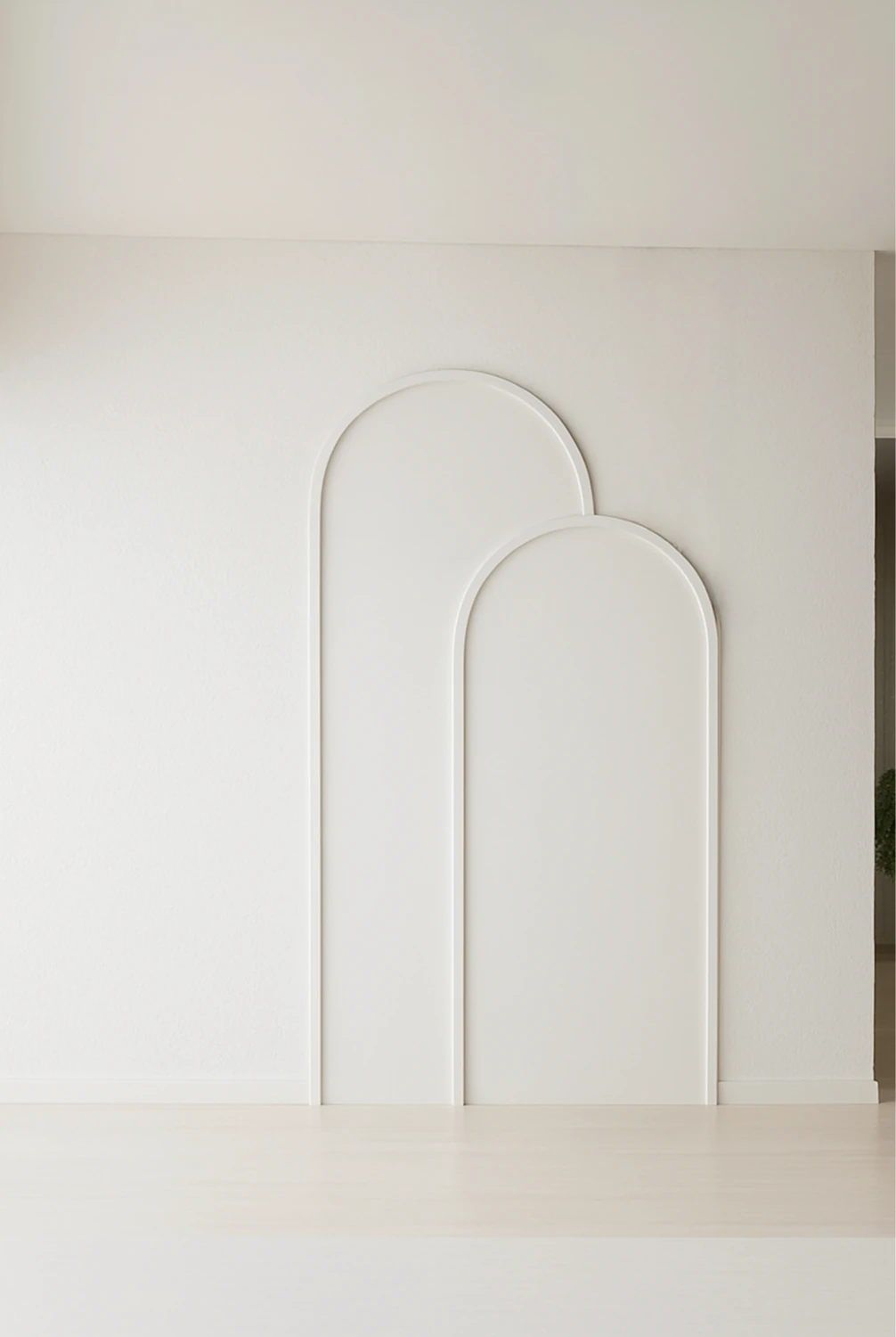 Modern Dekoratif Duvar Paneli – Ahşap Duvar Çıtası Oval Serisi