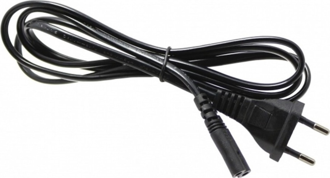 1.5 M LCD LED Tv Televizyon Güç Kablosu 2 Pin Oluklu