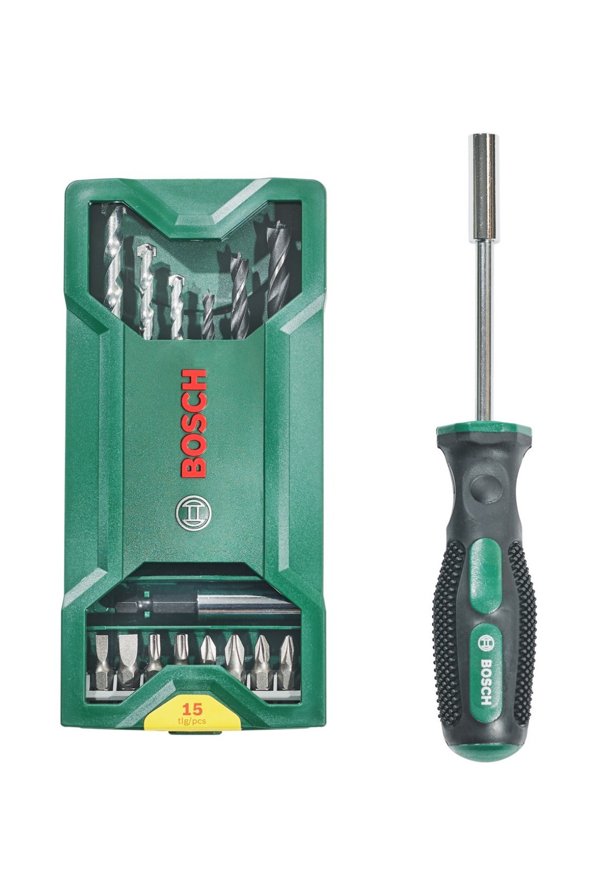 BOSCH Orijinal X-line 15 1 Vidalama & Matkap Ucu Seti & Tornavida Seti Al Marka Yapıştırıcı