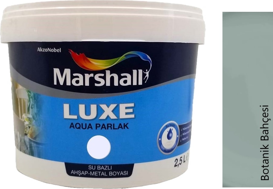 Luxe Aqua Parlak Su Bazlı Yağlı Boya 2,5 Lt Botanik Bahçesi