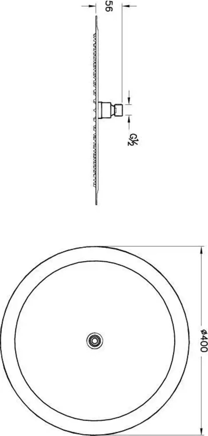 A4564674 Lite Lc Duş Başlığı 400 mm Soft Altın