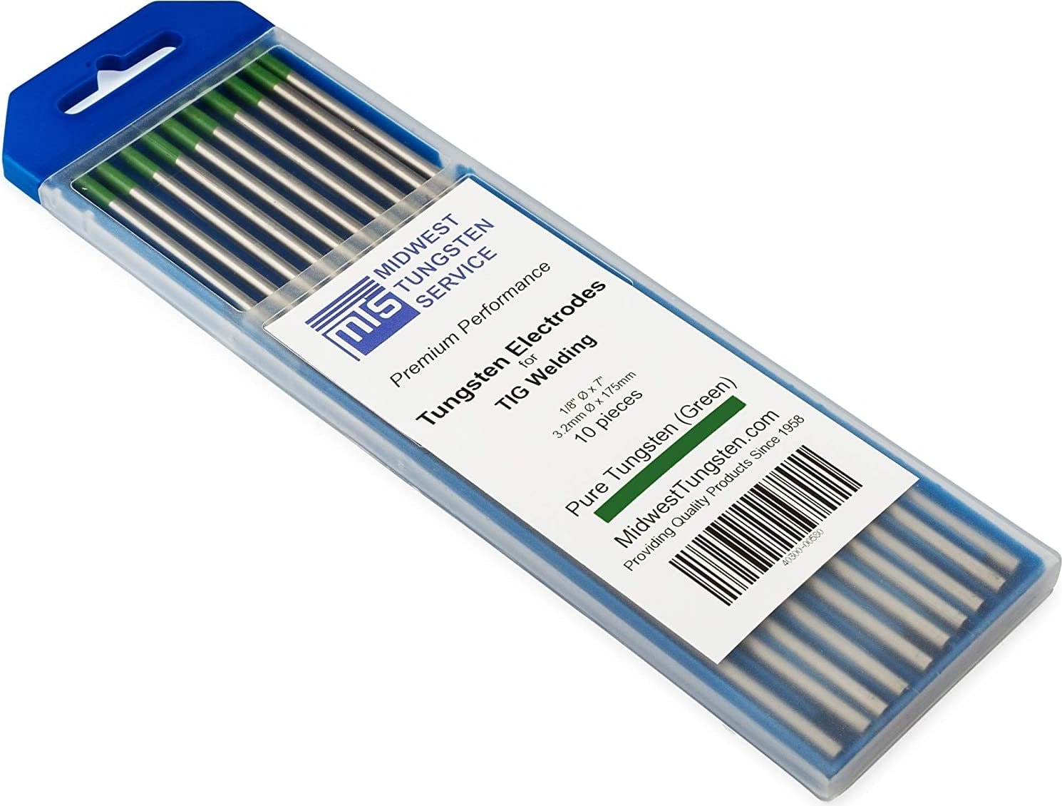 Steel Weld Yeşil Tungsten Elektrod Argon İğnesi 2.4X175 mm - 10 Adet