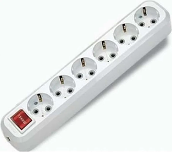 Almera 6lı Anahtarlı Topraklı Klemensli Priz (9160200)