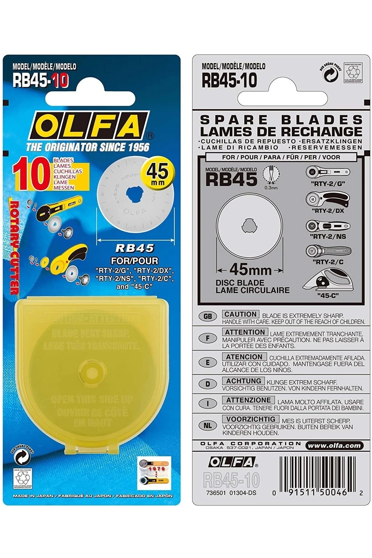 Daire Uçlu Maket Bıçak Yedeği 45mm