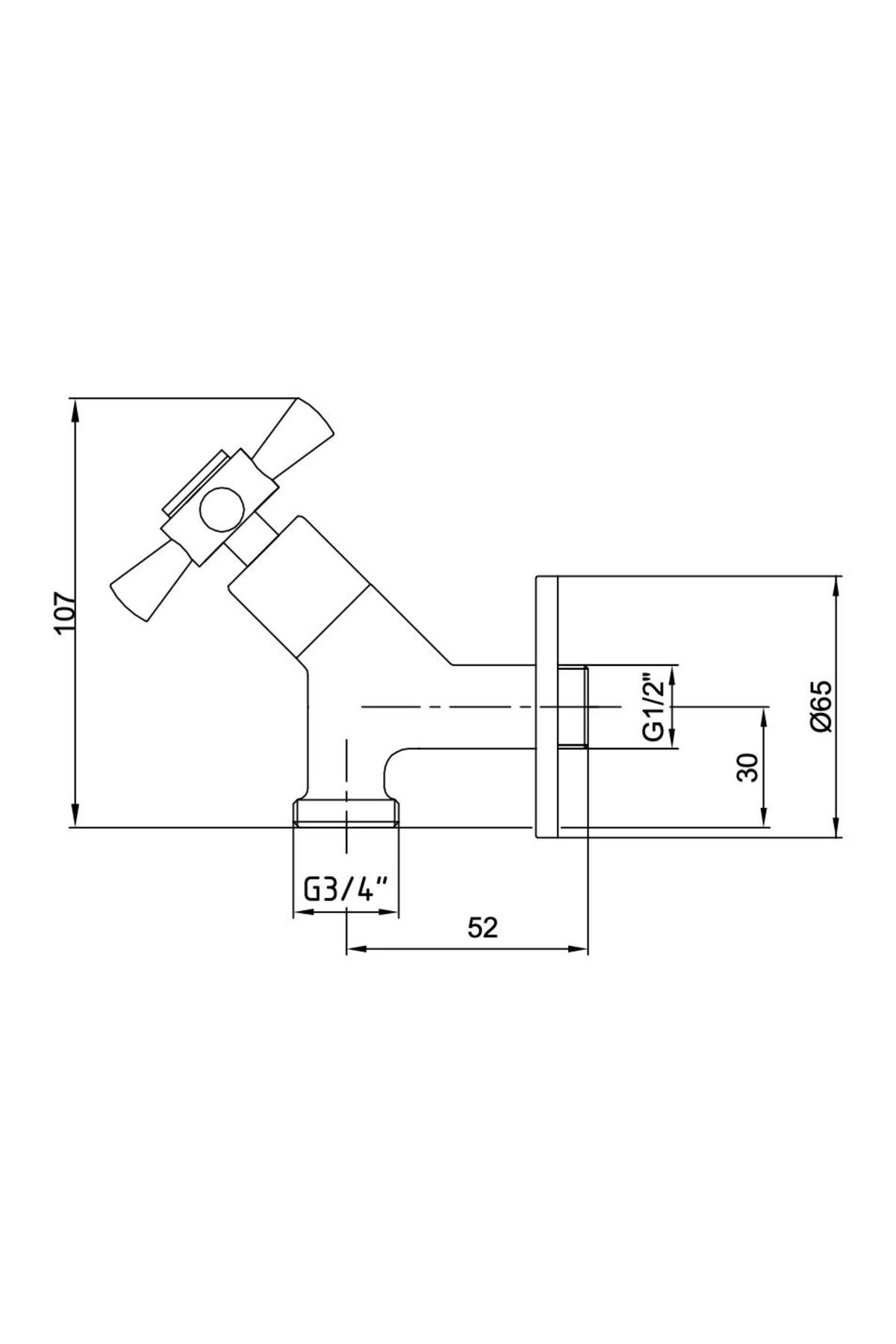 Quadrille Çamaşır Bulaşık Makinası Musluğu Aç Kapa 102109205