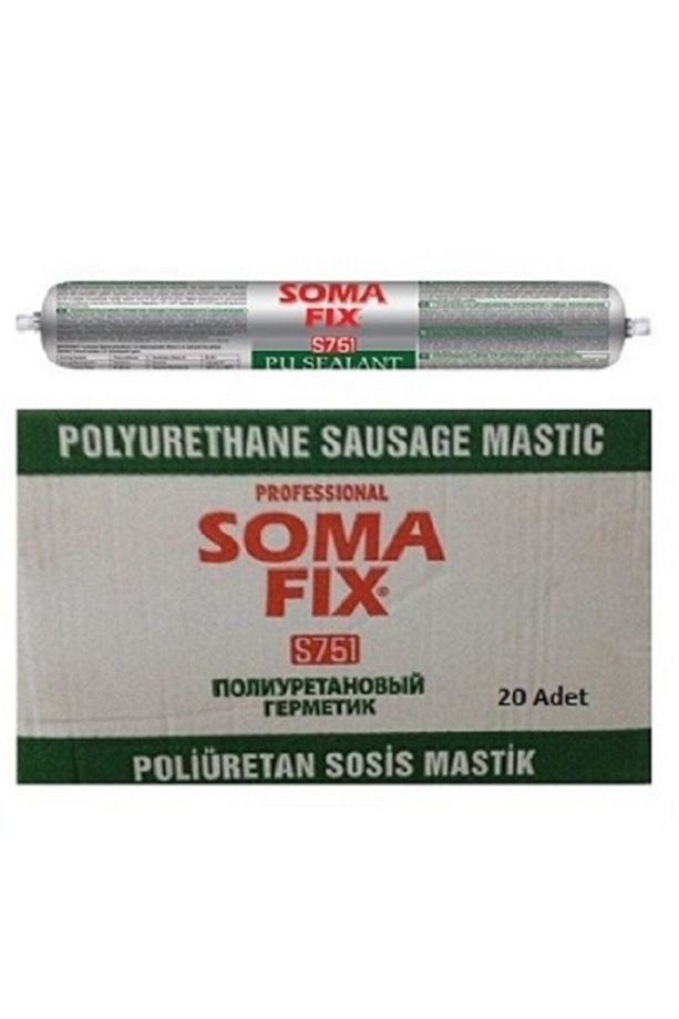 20 Adet 600 ml Beyaz Sosis Dış Cephe Otomotiv Poliüretan Mastik