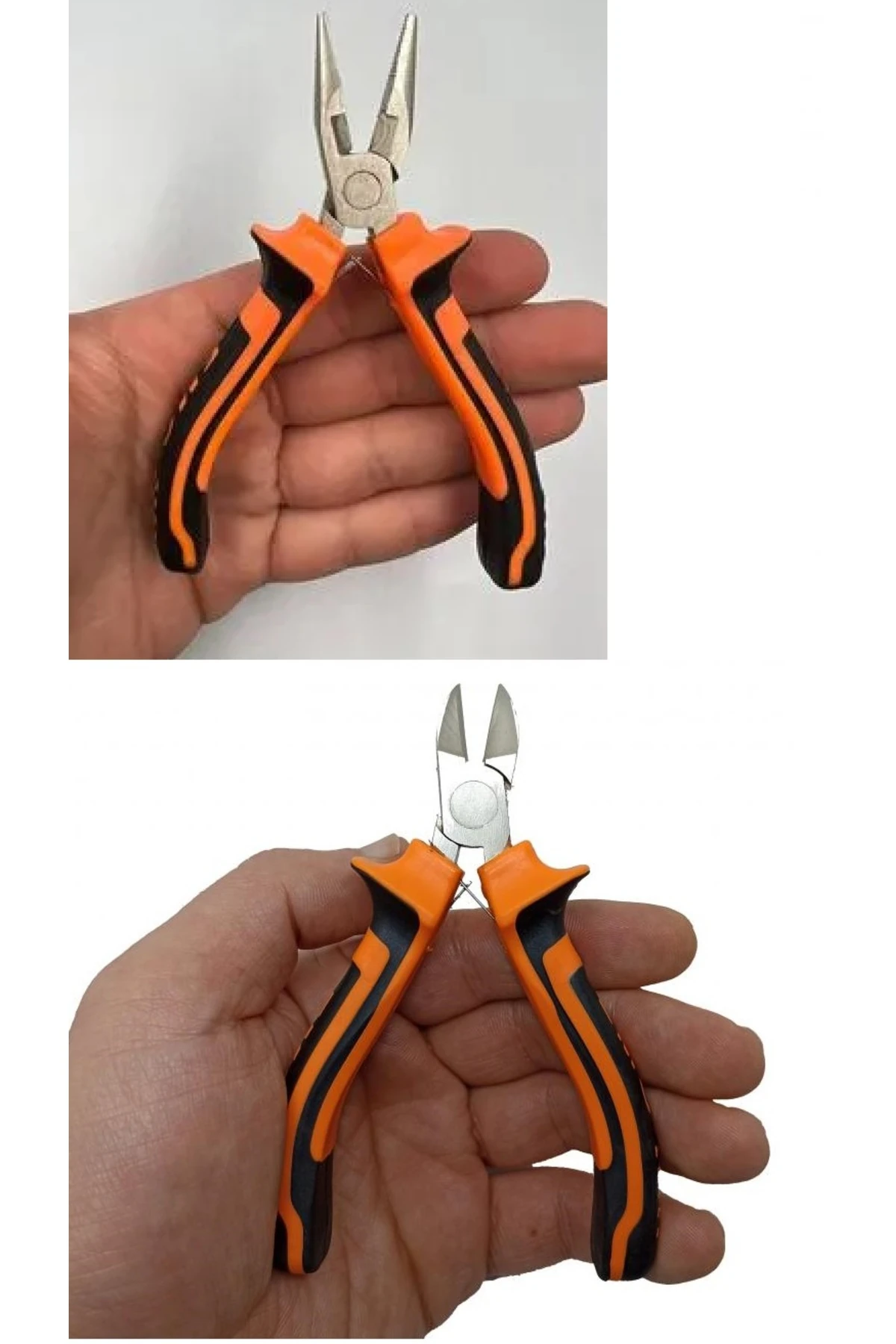 Yaylı Mini Karga burun Mini Yan Keski Pense 2 li Set Gargaburun yankeski seti