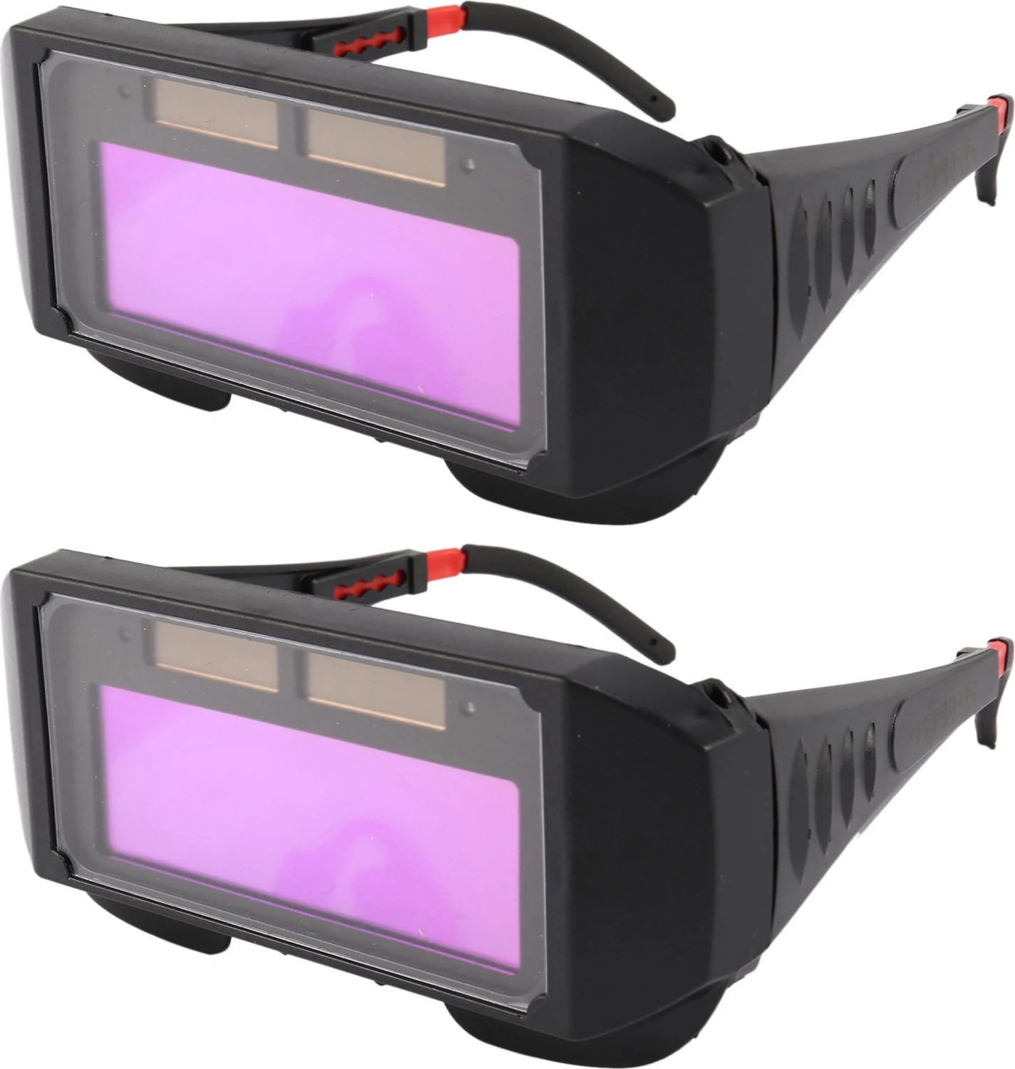 2x Otomatik Fotoelektrik Kaynak Gözlük Güneş Enerjili Otomatik Kararan Kaynak Maskesi Kask Göz Gözlüğü Kaynak Camı (Yurt Dışından)