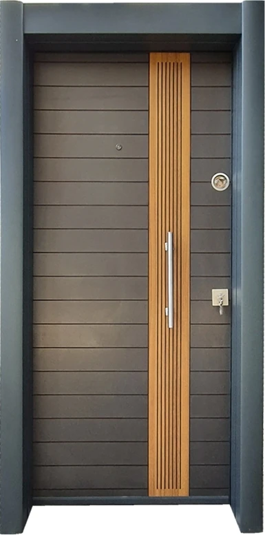 Antrasit Çelik Kapı Sol Açılım Tırnaklı Sistem