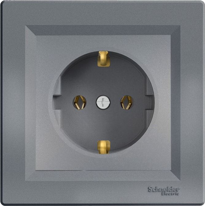Schneider Asfora Plus Çelik Topraklı Priz Çerçeveli - EPH2900162