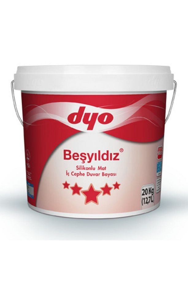 10 No Beşyıldız Iç Cephe Silikonlu Boya 20 Kg 7565 Buz Gümüşü