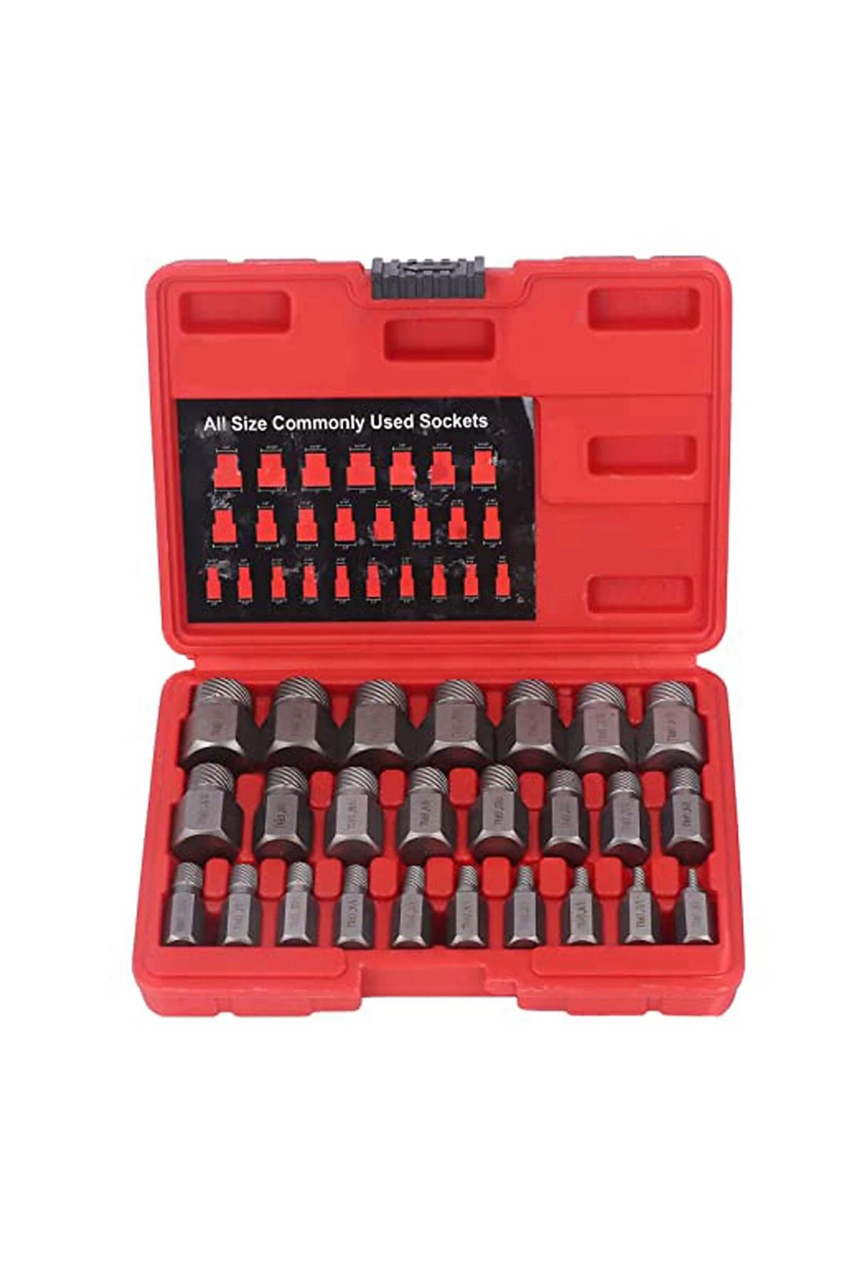 Hasarlı Somun Vida Çıkarıcı Hex Seti 25 Parça