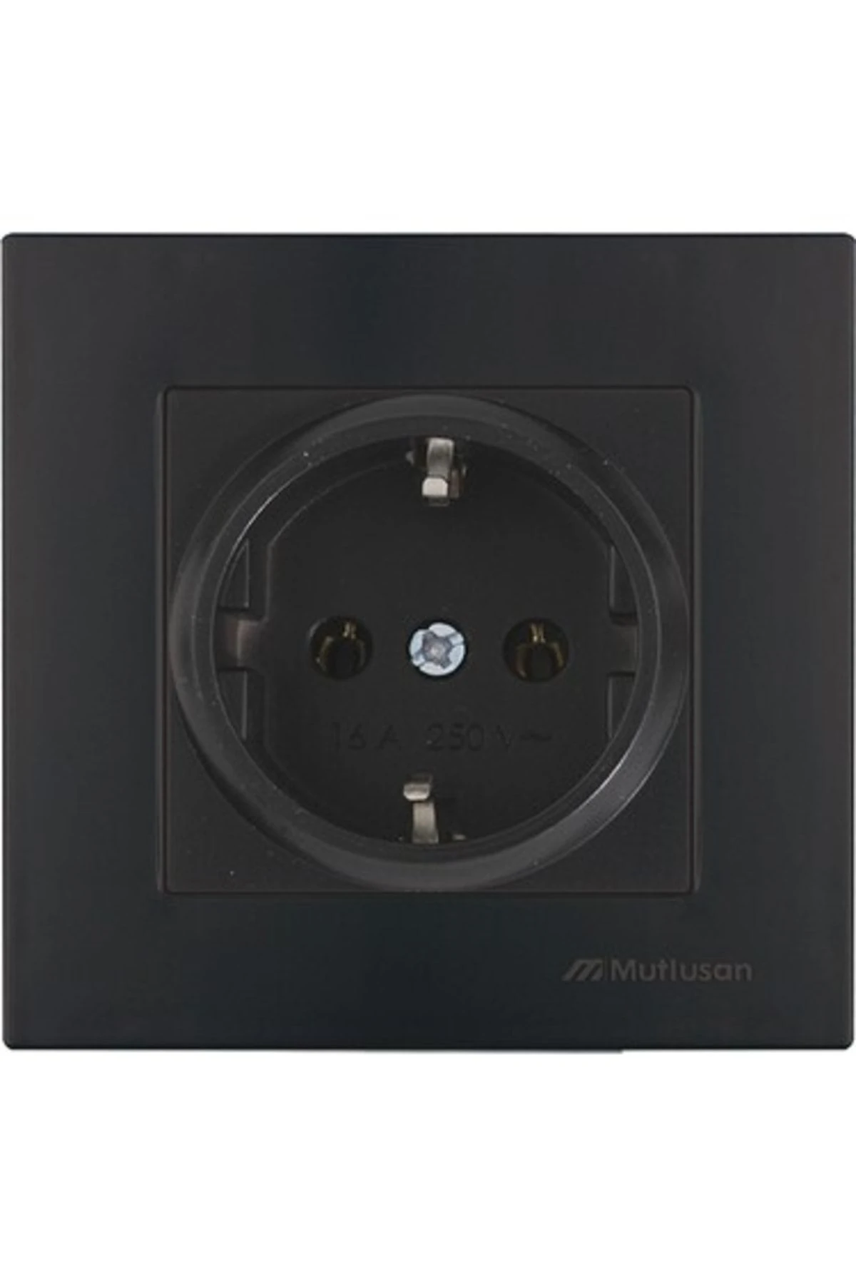 Rita Topraklı Priz Siyah