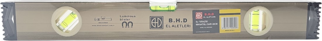B.h.d BHD00600 40CM Gri Mıknatıslı Alüminyum Su Terazisi