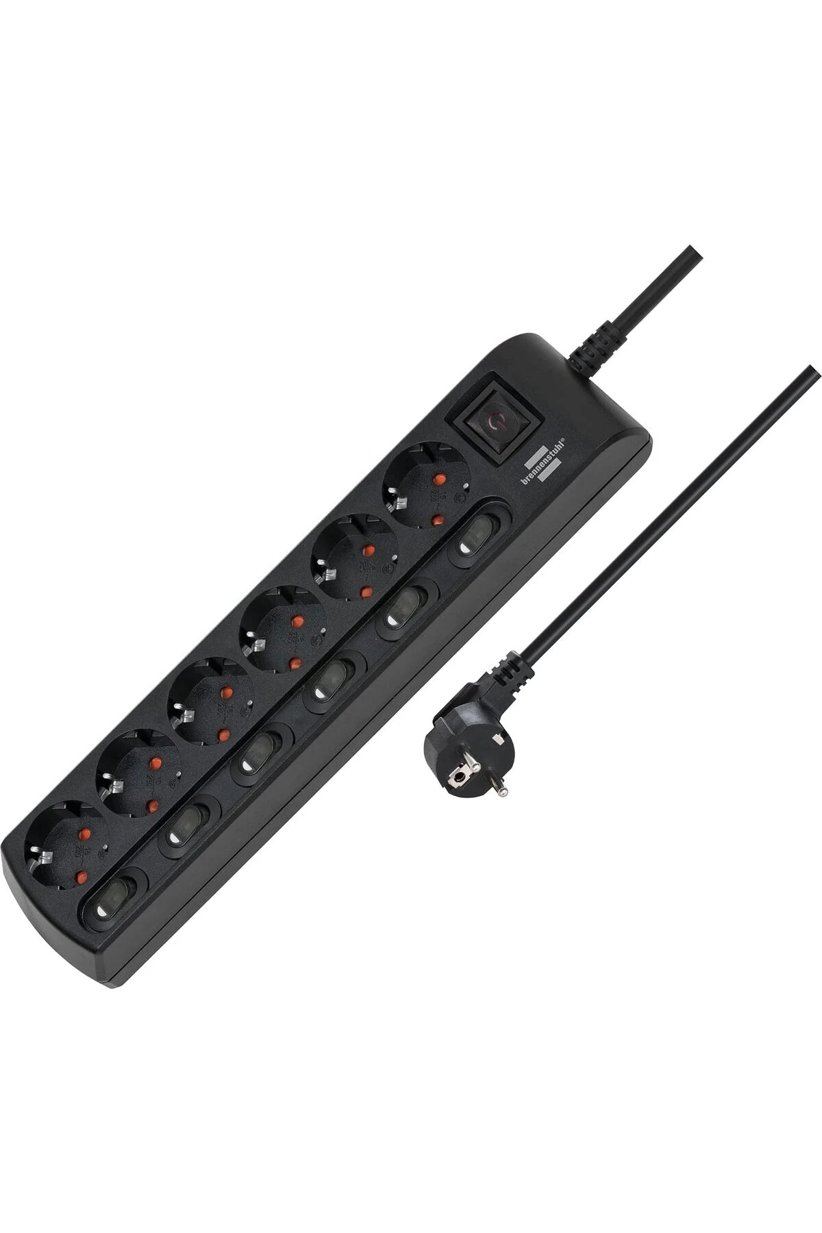 likesell 6 Anahtarlı 6 Soketli Güç Şeridi Priz 2 Metre Siyah shop 1154065