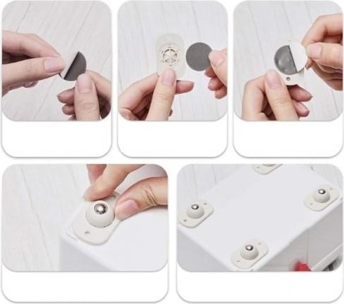 Bilyeli Eşya Kaydırma Aparatı 4lü Set