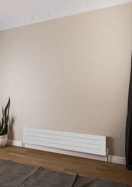 Teos Yatay Çelik Radyatör 1600X295 Pütürlü Beyaz (Ral 9016)