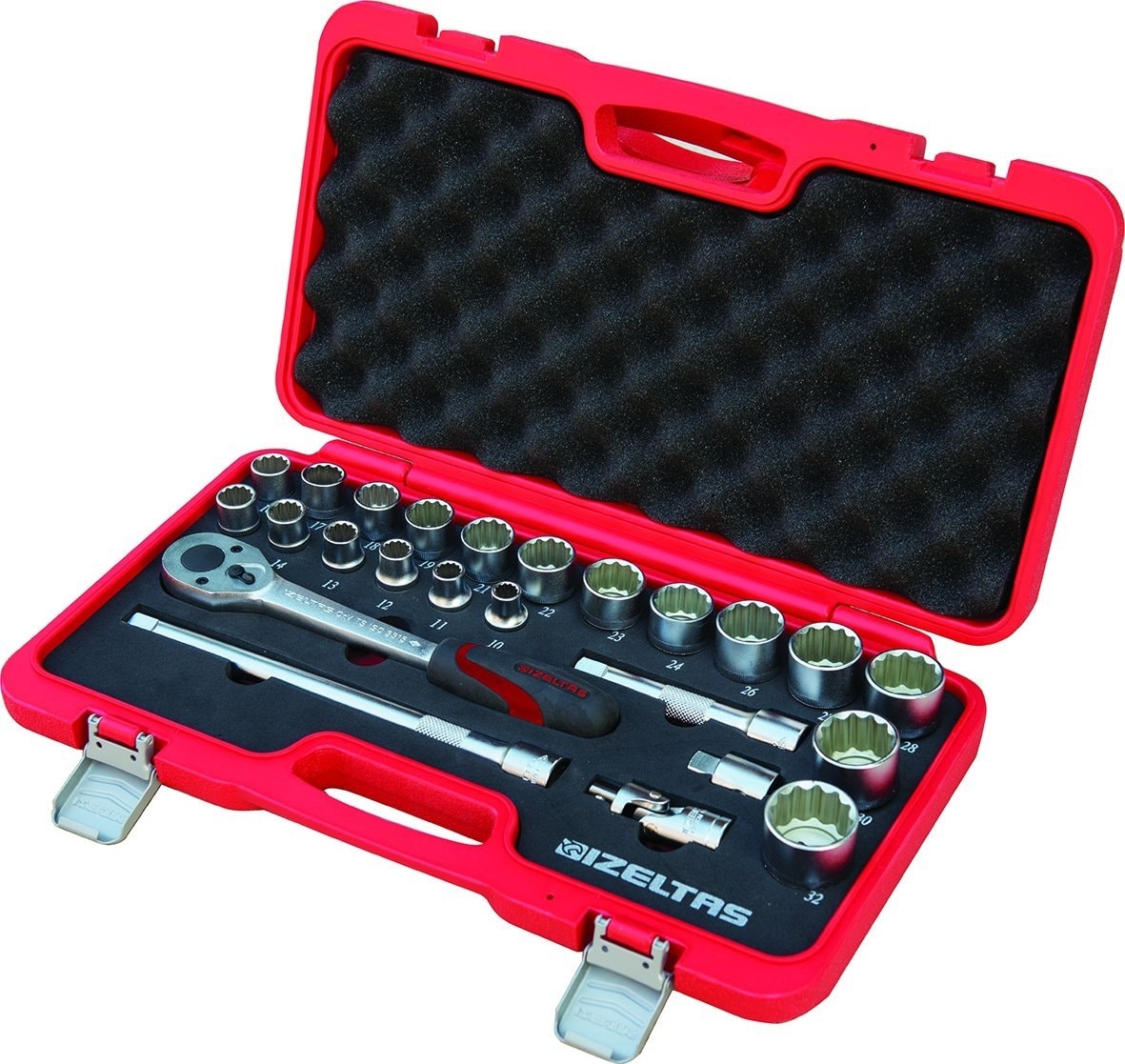 Izeltaş 1/2" Oniki Köşe Lokma Anahtar Takımı (24 Parça)