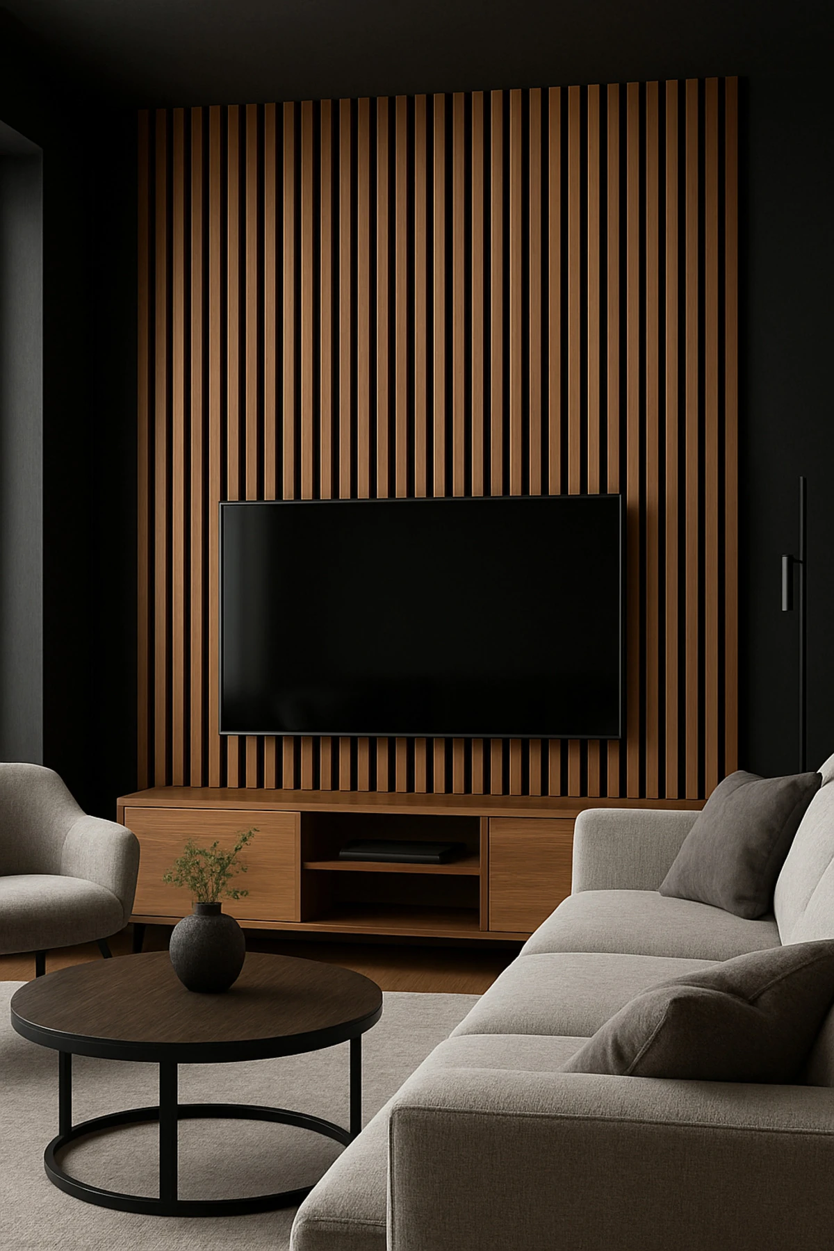 Bambu Kendinden Yapışkanlı Duvar Çıta – 12 Adet | 240 cm Uzunluk | 18 mm Kalınlık Dekoratif Panel