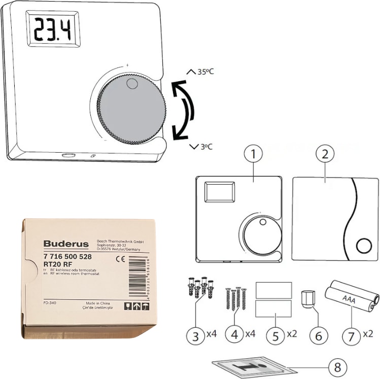 RT20RF Oda Termostatı
