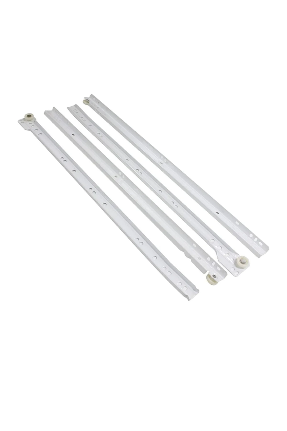 Klasik Kızaklı Çekmece Rayı Beyaz 50 Cm