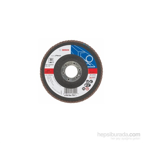 BOSCH - Flap Zımpara Diski - 115 Mm, 22,23 Mm, 80 Kum