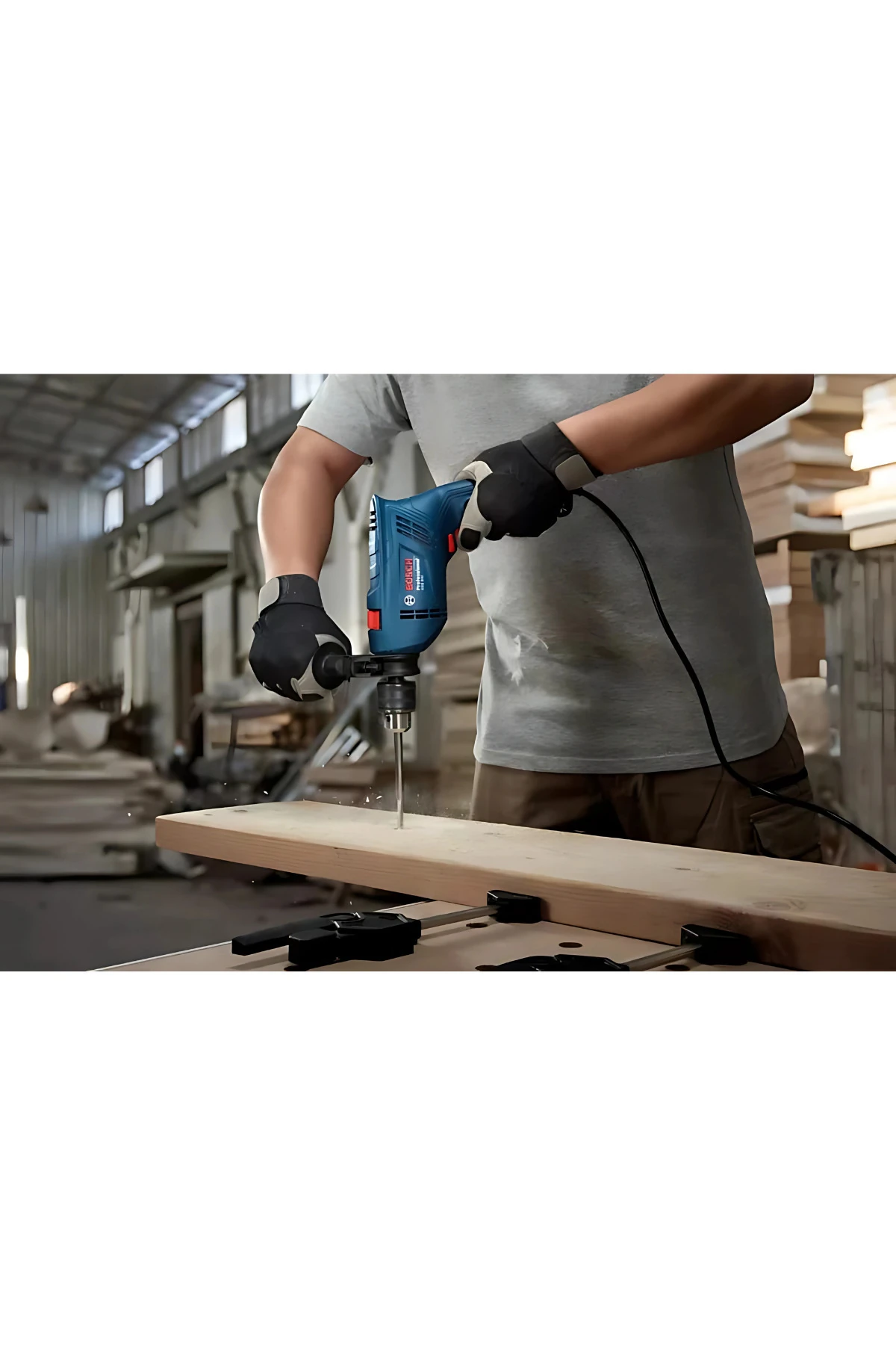 Darbeli Matkap Gsb 600 100 Parça Aksesuar Seti Çantalı Elektrikli Devir Ayarlı Al Marka Yapıştırıcı