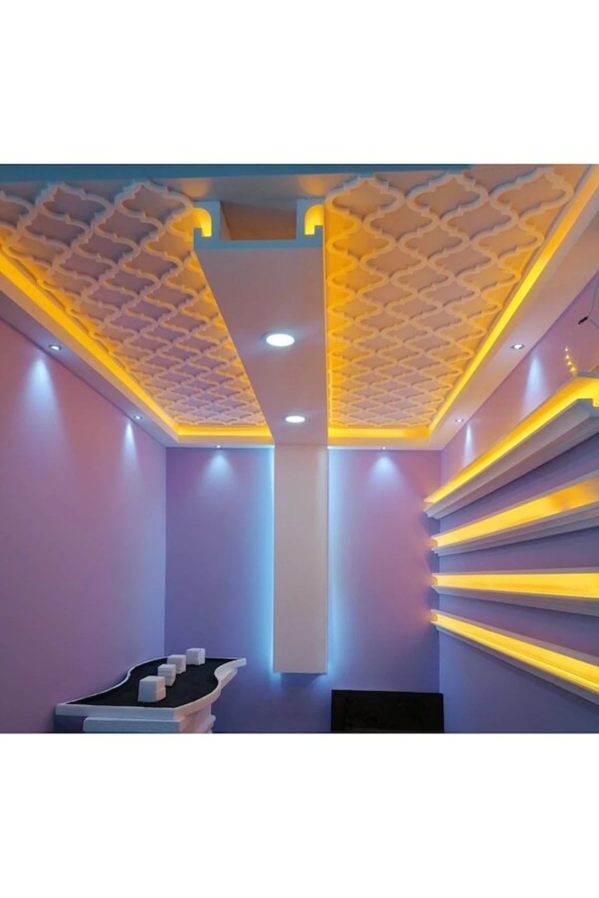 Spot'lu Ve Led'li Kartonpiyer (9cm*11cm) (8 Metre)