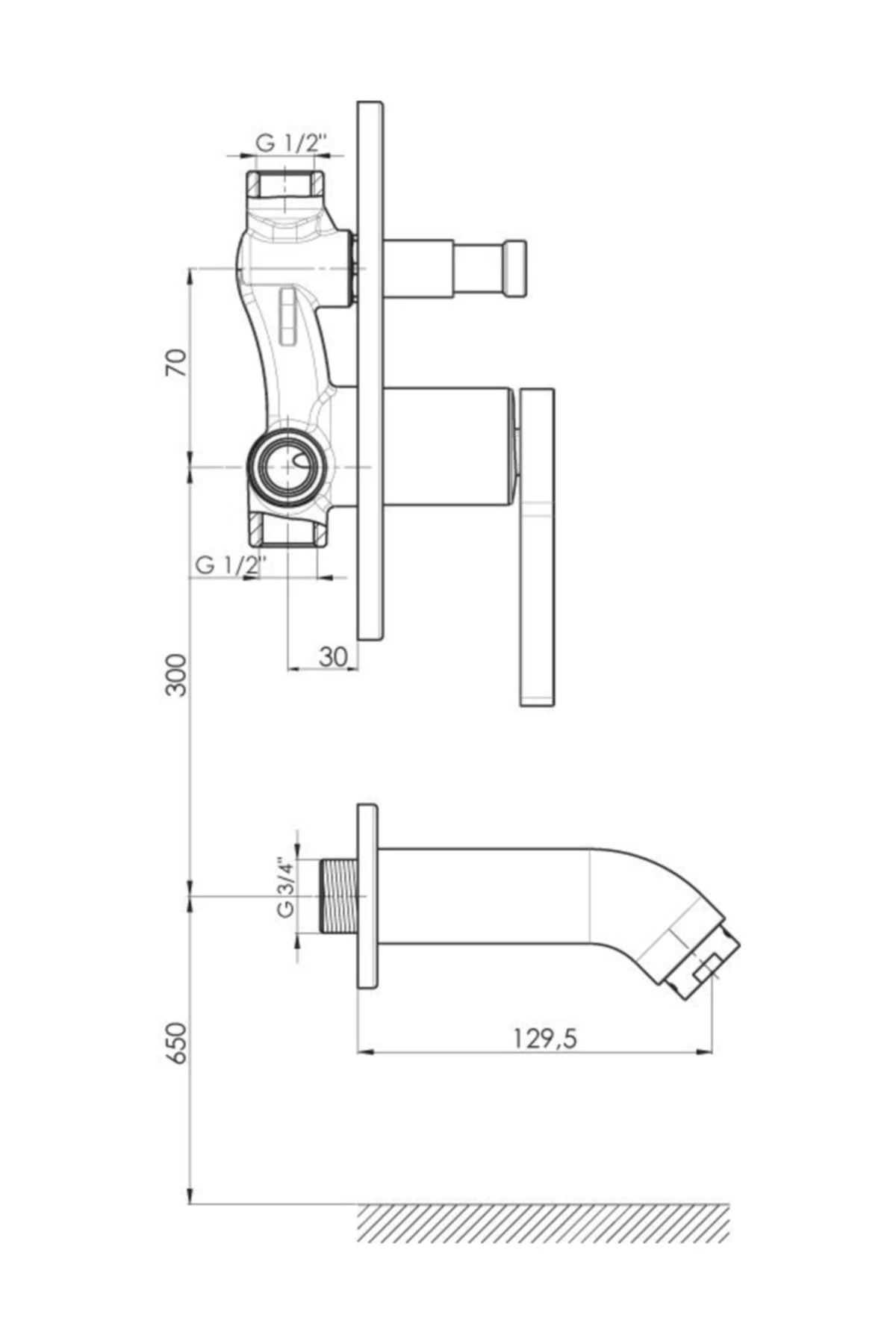 Ankastre Duş Seti Gildo