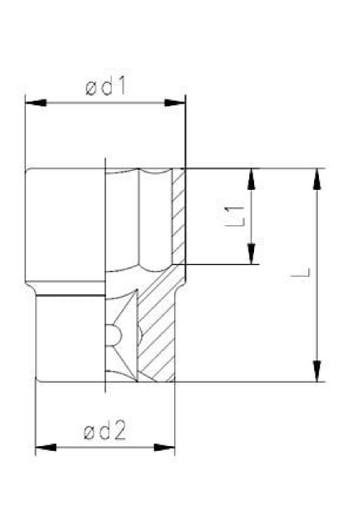 1113 06 1027 1/2'' Altı Köşe Lokma 27 Mm