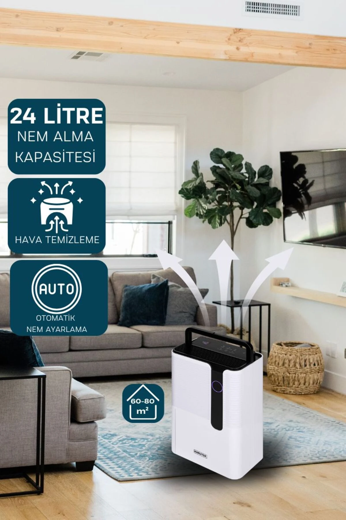 Nem Alma & Hava Temizleme Cihazı Ev Tipi Kt24b