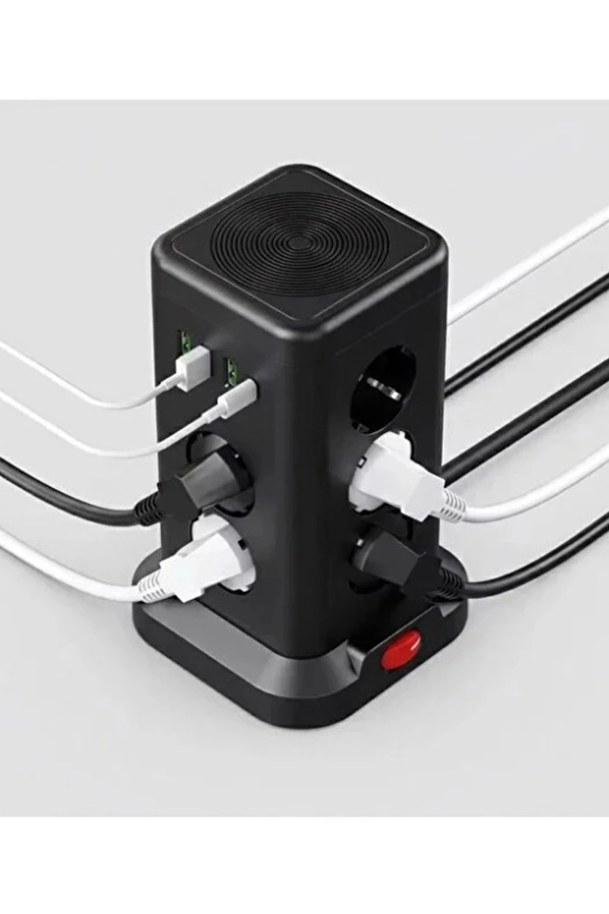 Wp711 Akım Korumalı Priz Kablosuz Şarj İstasyonu 11x Soket 3x Usb 1xtype-c Kablolu Grup Priz