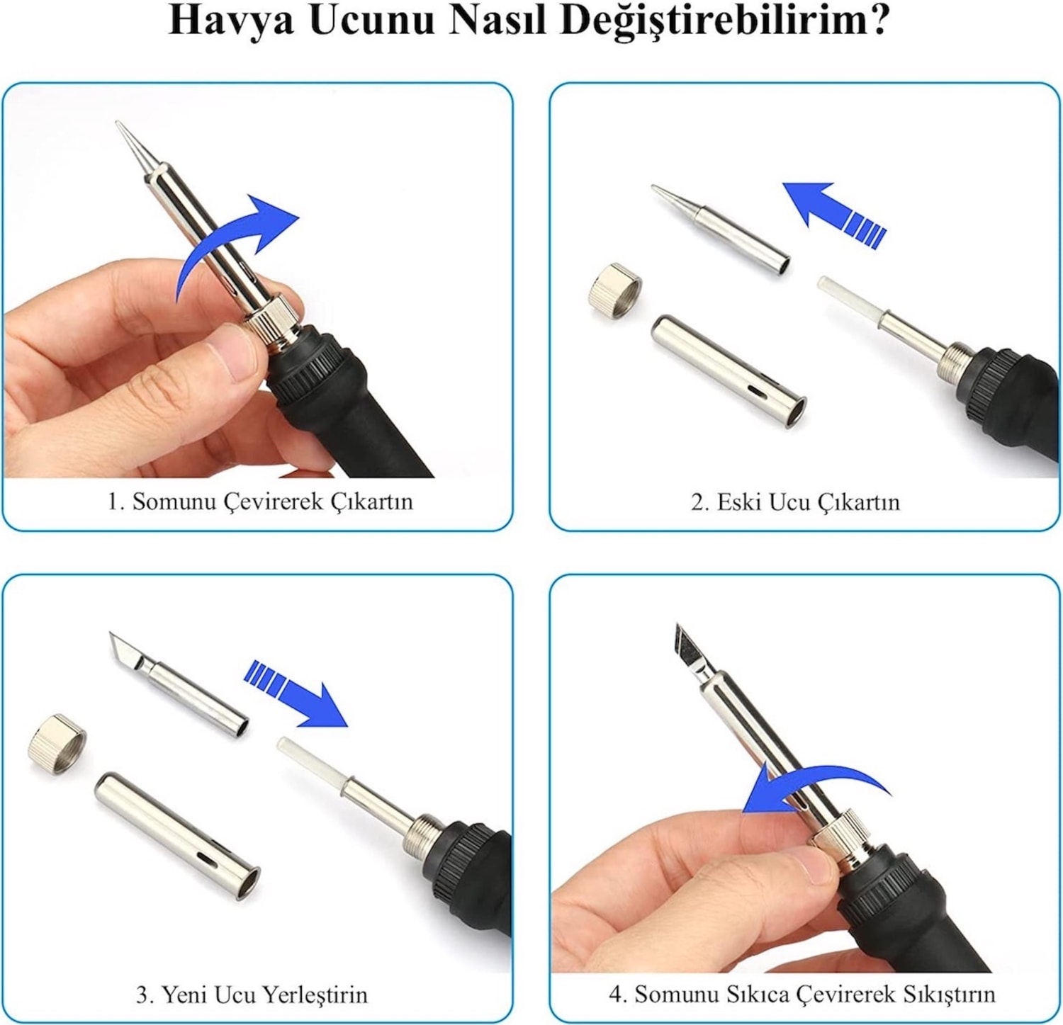 ST-60 60W Sıcaklık Ayarlanabilir Havya Lehim Makinesi Bant, Pasta, Lehim ve Stand
