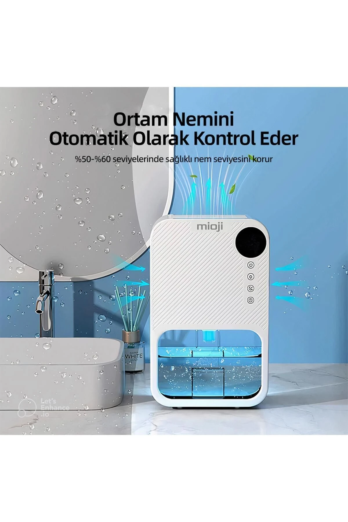 Mio 30NEC 1100ml Nem ve Rutubet Giderici Hava Cihaz - Beyaz