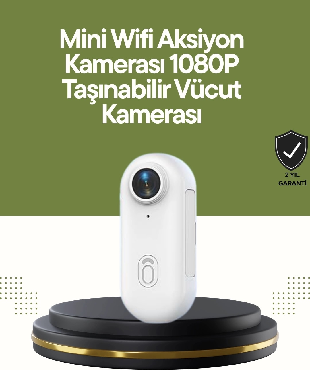 Şarj Edilebilir Uzun Ömürlü Mini Spor Kamera Full Hd